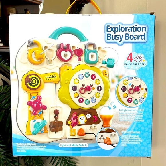 Brand New Exploration Busy Board Montessori Colorful Travel Toddler Sensory Toy - Picture 8 of 16